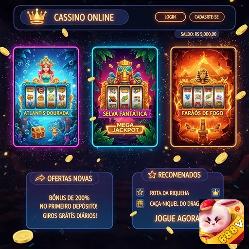 Ilustração de Explore o aplicativo cassino 688v para Android e iOS